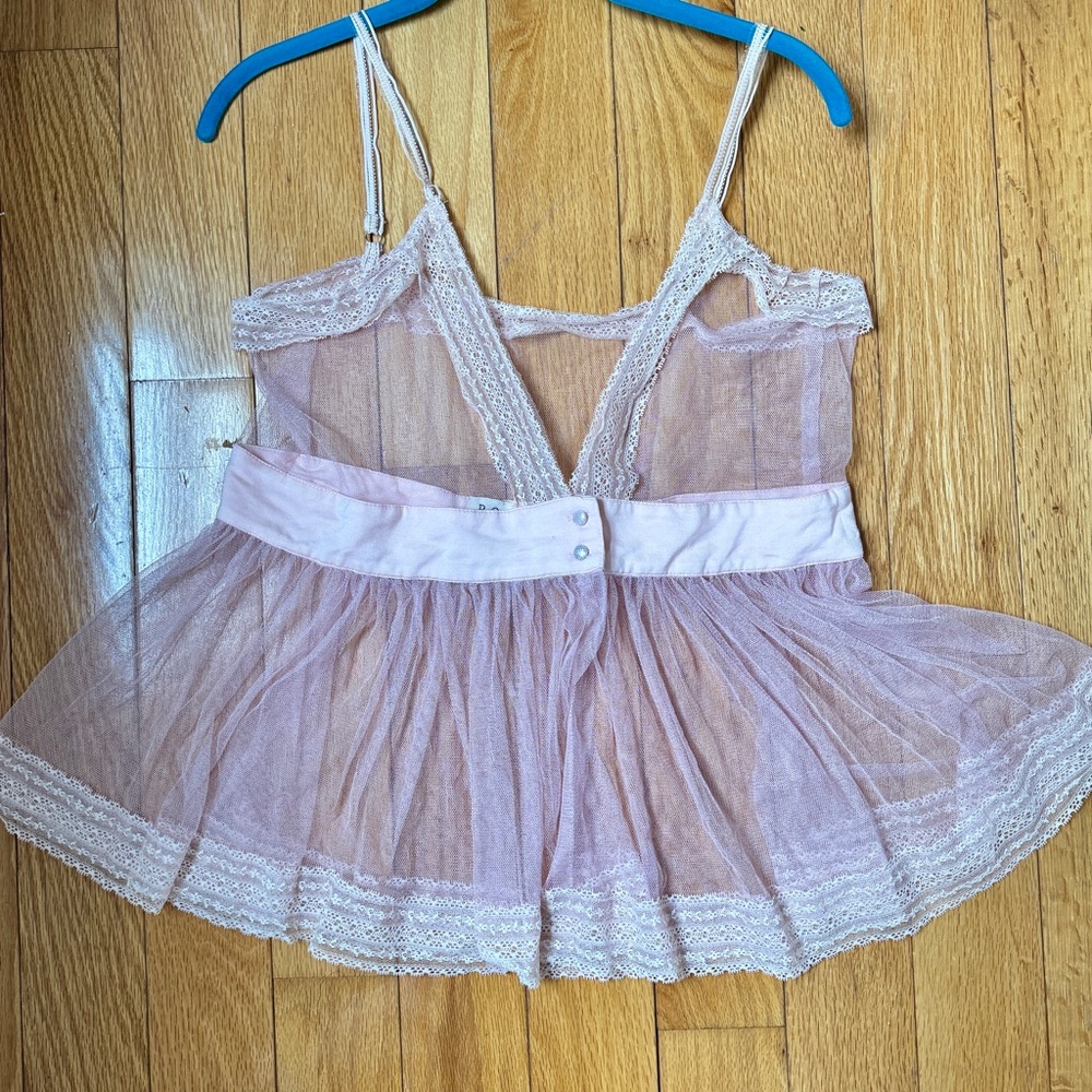 POL Pink Lace Overlay Dress